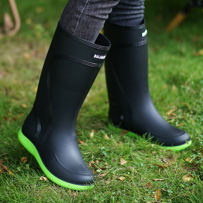 Fashion Outerwear High Non-slip Drawstring Rain Boots