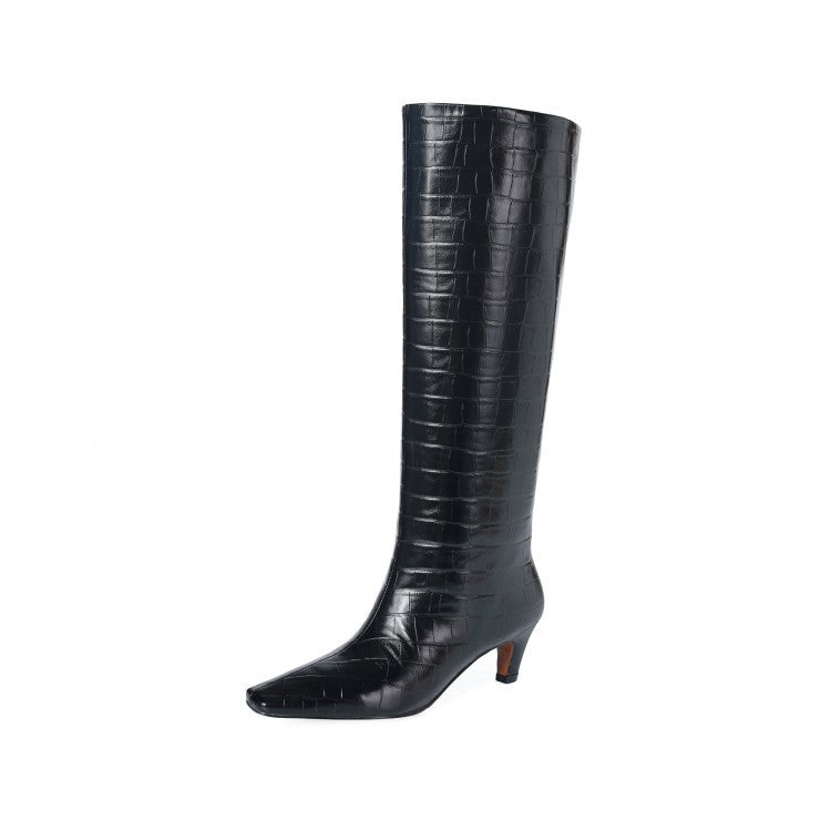 Simple And Versatile High-top Women's Boots