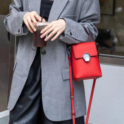 Genuine Leather Mobile Phone Korean Style Fashion Crossbody