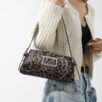 Leopard Underarm Bag Female Personality Trendy