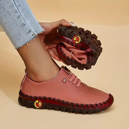 Beef Tendon Soft Bottom Mom Shoes Women's Plus Size Handmade Stitching