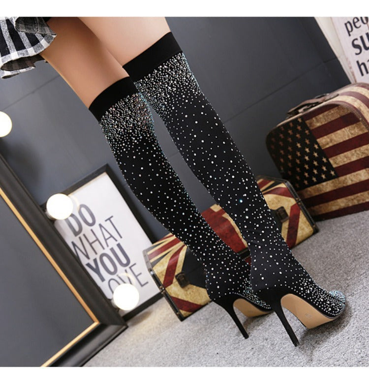 Heels Over The Knee Boots
