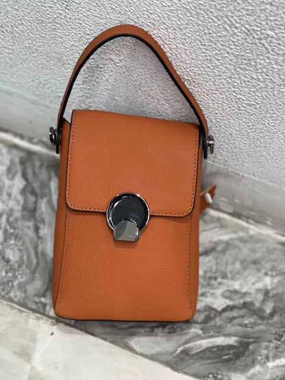 Genuine Leather Mobile Phone Korean Style Fashion Crossbody