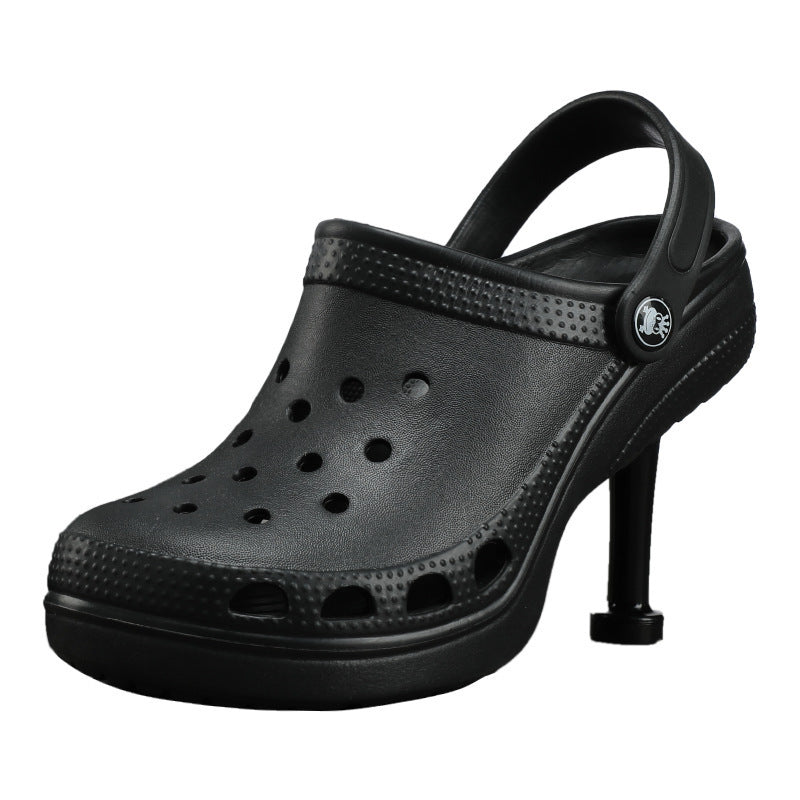 Holes In Women's High Heeled Slippers