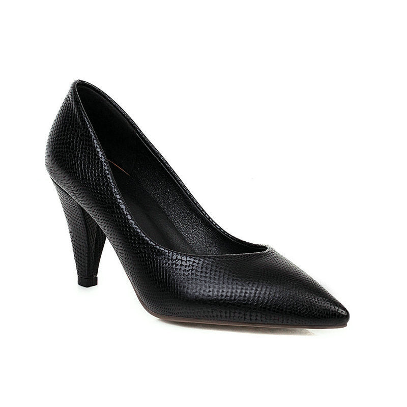Cone-shaped Pointed Heels