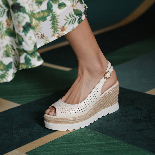 Hollow And Breathable Back Women's Shoes