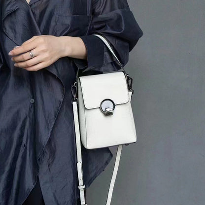Genuine Leather Mobile Phone Korean Style Fashion Crossbody