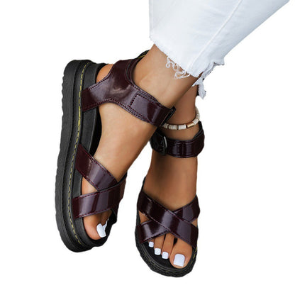 Summer Thick-soled Cross-strap Sandals