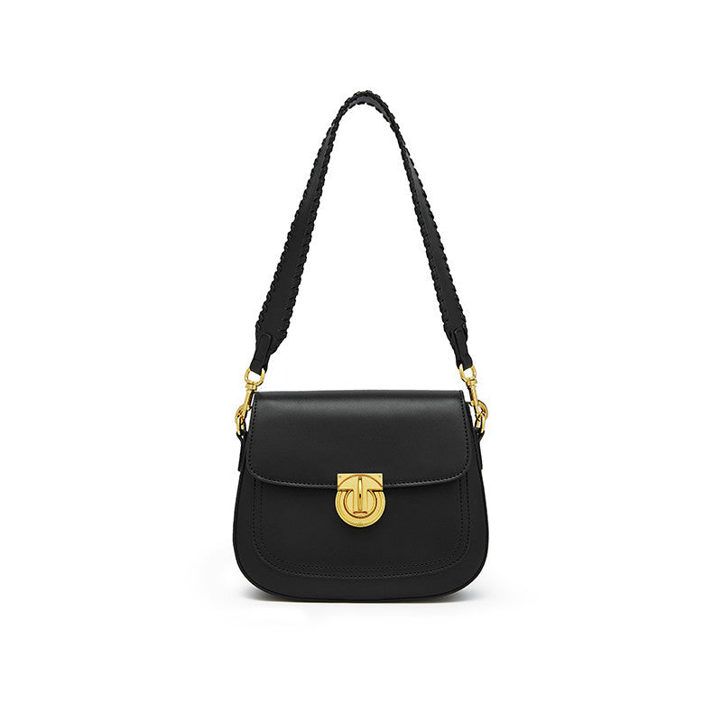 Saddle Leather Women Shoulder Bag
