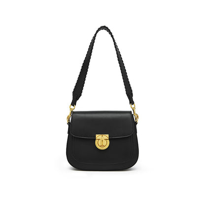 Saddle Leather Women Shoulder Bag