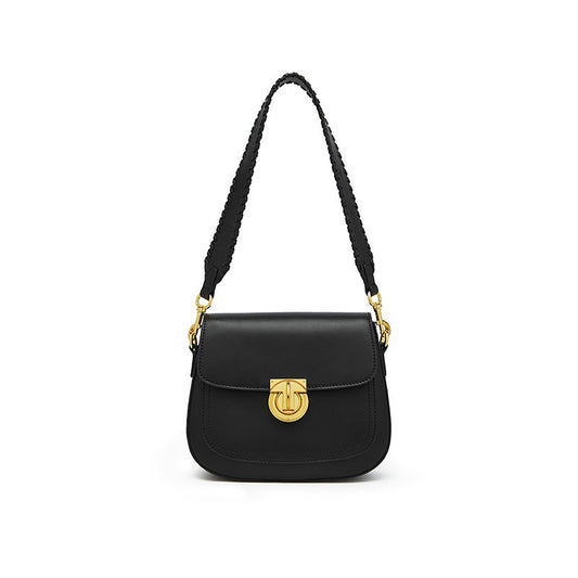 Saddle Leather Women Shoulder Bag