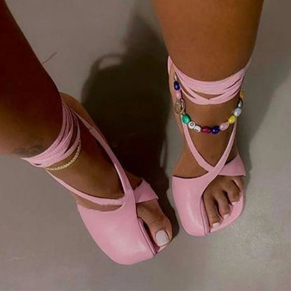 Round Head Chunky Heel High