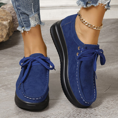 European And American Wedge Round Head Pumps Women