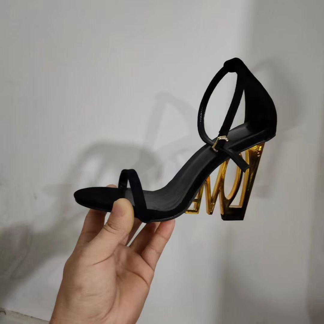 European And American Fashion Sandals With High Heels