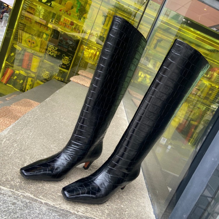 Simple And Versatile High-top Women's Boots