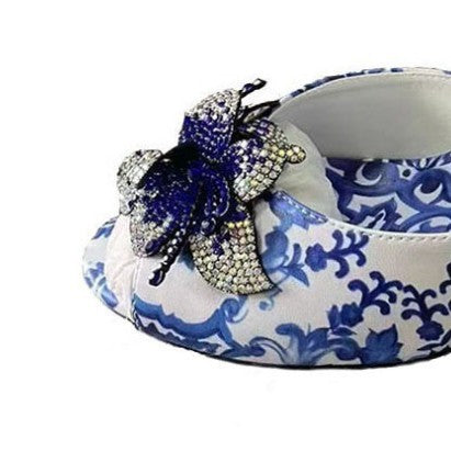 Women's Fashion Runway Abnormal Shape Heels Open Toe Printed High Heels