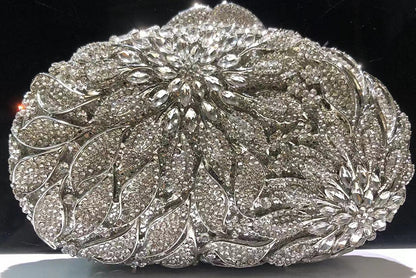 Leaf Flower Inlaid Daimond Bag