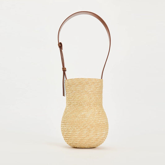Gourd Shoulder Straw-weaved Portable Straw Hand-woven Bag